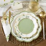 Sage Green Eucalyptus Party Supplies for 16 Guests