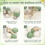 Sage Green Happy Birthday Party Decorations Set