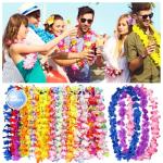 Colorful 25pc Hawaiian Leis for Luau Party
