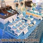 2 Pack Cotton Fish Net Decorations for Parties