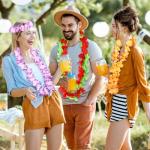 Colorful 25pc Hawaiian Leis for Luau Party