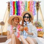 Colorful 25pc Hawaiian Leis for Luau Party