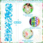 24pcs Colorful Hawaiian Leis for Luau Party