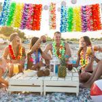 24pcs Colorful Hawaiian Leis for Luau Party