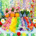 24pcs Colorful Hawaiian Leis for Luau Party