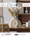 Modern Nordic Boho Decorative Vase Set (Cream White)