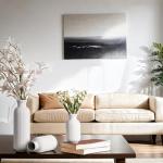 BOXJINCO White Ceramic Vase Set of 3,Modern Vase Ribbed Design,Minimalist Decor Flower Vase for Table,Shelf,Farmhouse Vase for Decor（Vertical Ribbed Vase）