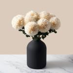 Large Black Vase for Flowers Decor Living Room, Matte Black Arlo Vase for Dining Coffee Table Centerpieces, Wabi Sabi Decor, Big Decorative Modern