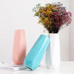 Ceramic Vase, 7.4 Inch for Pampas Calla Lily Tulip, Flower Vase Minimalism Style for Modern Table Shelf Home Decor, Fit for Housewarming, Weddings, Birthday, Christmas, Thanksgiving, New Year