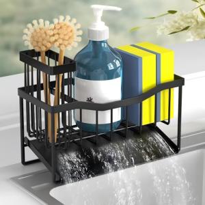 Maifan Kitchen Sink Caddy with Sponge and Brush Holder