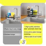 Maifan Kitchen Sink Caddy with Sponge and Brush Holder