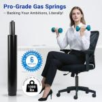 Rythalix 8" Office Chair Cylinder Replacement - Heavy Duty 1000lbs Class 4 Hydraulic Lift with Silent 360° Rotation, Universal Fit for Sinking Desk/Gaming Chairs