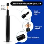 Rythalix 8" Office Chair Cylinder Replacement - Heavy Duty 1000lbs Class 4 Hydraulic Lift with Silent 360° Rotation, Universal Fit for Sinking Desk/Gaming Chairs