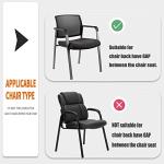 Deisy Dee ONLY Chair Cover Stretch Chair Slipcover Covers for Guest Reception Arm Chair (Black)