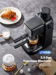 Reemix Espresso Machine 3.5 Bar, 800W Compact Size Coffee Maker with Steam Wand, 4 Cups Cappuccino & Latte Machine for Home and Office