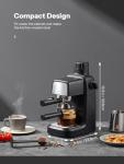 Reemix Espresso Machine 3.5 Bar, 800W Compact Size Coffee Maker with Steam Wand, 4 Cups Cappuccino & Latte Machine for Home and Office