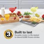 Hamilton Beach Wave Crusher Blender For Smoothies With 40 Oz Glass Jar and 14 Functions, Ice Sabre Blades & 700 Watts for Consistently Smooth Results, Black + Stainless Steel (54221)