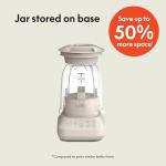 bella 10 Speed Countertop Blender, Juicer & Smoothie Maker, Fits-anywhere™ Kitchenware, Slim Flip & Store Design, Dishwasher Safe 48oz Capacity Pitcher & Lid, Stainless Steel Blade, 450 Watt, Oatmilk