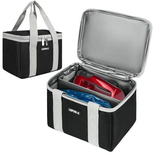 Hand Mixer Carrying Bag Compatible with KitchenAid 5/6/ 7/9 Ultra Power Speed Hand Mixers,Portable Travel Storage Case Bag Fits for Kitchen Aid Mixer Accessories,Black/Grey (Bag Only)