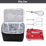 Digital Hand Mixer Carrying Bag for KitchenAid 5/6/ 7/9 Ultra Power Speed Hand Mixers, Portable Travel Storage Case Bag with Handle for Kitchen Aid Mixer Accessories (Box Only) (Black)
