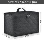 Digital Hand Mixer Carrying Bag for KitchenAid 5/6/ 7/9 Ultra Power Speed Hand Mixers, Portable Travel Storage Case Bag with Handle for Kitchen Aid Mixer Accessories (Box Only) (Black)