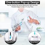 Hand Mixer Electric, 400W Food Mixer 5 Speeds Handheld Blender, 5 Stainless Steel Accessories, Storage Box, Kitchen Blender with Cord for Cream, Cookies, Dishwasher Safe, White
