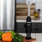 OVENTE Immersion Hand Blender, 300W Electric Handheld Portable Stick Mixer with 2 Mixing Speed and Stainless Steel Blades for Effortless Blending Smoothies, Shakes, Puree or Baby Food, Black HS560B
