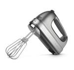 KitchenAid 9-Speed Digital Hand Mixer with Turbo Beater II Accessories and Pro Whisk - Contour Silver