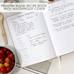 ZICOTO Aesthetic Blank Recipe Book with Waterproof Cover - The Perfect Recipe Notebook To Write In Your Own Recipes - Beautiful Blank Cookbook to Organize Your Recipes