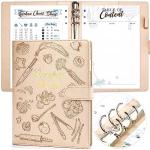 molekaus Recipe Book ，Blank Recipe Book to Write in Your Own Recipes，Recipe Notebook for Family Cooking， Removable Hardcover 7" x 10"Recipe Journal with 160 Pages - Beige