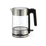 Amazon Basics Electric Kettle with Glass Carafe for Tea and Coffee, BPA-Free, Fast Boiling, Auto Shut-Off, 1 liter , 1500W, Glass and Steel