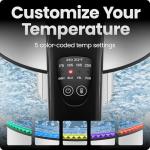 Chefman Electric Kettle with Temperature Control, 5 Presets LED Indicator Lights, Removable Tea Infuser, Glass Tea Kettle & Hot Water Boiler, 360° Swivel Base, BPA Free, Stainless Steel, 1.8 Liters