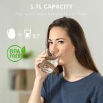 Evoloop 1.7L Electric Kettles, BPA Free Tea Kettle, Hot Water Boiler Heater, Stainless Steel Teapot, Auto Shut-Off & Boil-Dry Protection, 120V/1500W