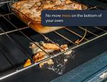 Oven Liners for Bottom of Oven - 2 Pack Large Heavy Duty Mats, 17”x25” Non-Stick Reusable Liner for Electric, Gas, Toaster Ovens, Grills - BPA & PFOA Free Kitchen Accessory to Keep Oven Clean (Black)