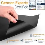 Oven Liners for Bottom of Oven - 2 Pack Large Heavy Duty Mats, 17”x25” Non-Stick Reusable Liner for Electric, Gas, Toaster Ovens, Grills - BPA & PFOA Free Kitchen Accessory to Keep Oven Clean (Black)