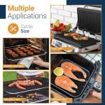 Oven Liners for Bottom of Oven - 2 Pack Large Heavy Duty Mats, 17”x25” Non-Stick Reusable Liner for Electric, Gas, Toaster Ovens, Grills - BPA & PFOA Free Kitchen Accessory to Keep Oven Clean (Black)