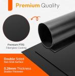 2 Pack Large Thick Heavy Duty Non Stick Teflon Oven Liners Mat, 17"x 25" BPA and PFOA Free, for Bottom of Electric Oven Gas Stove and Microwave Charcoal or Gas Grills