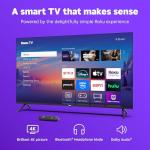 Roku Smart TV 2025 – 50-Inch Select Series, 4K HDR TV – RokuTV with Enhanced Voice Remote – Flat Screen LED Television with Wi-Fi for Streaming Live Local News, Sports, Family Entertainment