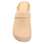 Bjork Women's Maja Open Back Leather Clogs - Nude (EU-37)