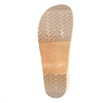 Bjork Women's Maja Open Back Leather Clogs - Nude (EU-37)