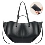 CHUNLI Trendy Satchel Bags for Women Luxury PU Leather Purses Work Tote with Top Handle Large Capacity Shoulder Bag