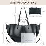 CHUNLI Trendy Satchel Bags for Women Luxury PU Leather Purses Work Tote with Top Handle Large Capacity Shoulder Bag