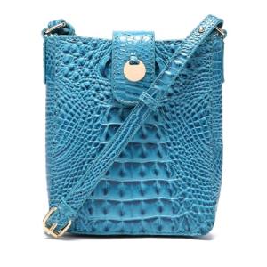 Makcr Joacbv Crocodile Embossed Small Crossbody Bag Fashionable Magnetic Buckle Decoration Shoulder Women's Luxury Wallet