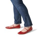 Dolce Vita Women's Reyes Ballet Flat, Red, 11