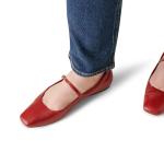 Dolce Vita Women's Reyes Ballet Flat, Red, 11