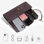 JYG Suede Woven Handbag for Women Olive Green Trendy Evening Shoulder Bag Casual Clutch Purse Crossbody Satchel with Metal Buckle 2025