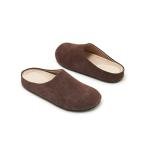ATBELL Women's Suede Clogs Round Toe Leopard Print Leather Mules Cork Footbed Clog with Arch Support Comfort Casual Slip-on Fall Shoes in Brown Size 7