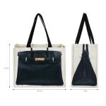 Dotpraise Chic Canvas Tote with Fashion-Inspired Print – Funny Gift Bag for Women, Stylish Holiday Present, Foldable Everyday Carryall