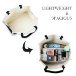 Dotpraise Chic Canvas Tote with Fashion-Inspired Print – Funny Gift Bag for Women, Stylish Holiday Present, Foldable Everyday Carryall