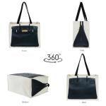 Dotpraise Chic Canvas Tote with Fashion-Inspired Print – Funny Gift Bag for Women, Stylish Holiday Present, Foldable Everyday Carryall